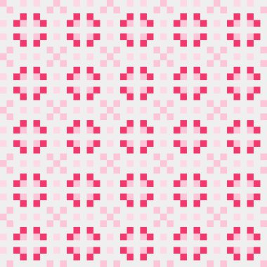 Soyut Geometrik Desen, üretken hesaplama sanatı, vektör illüstrasyonu  