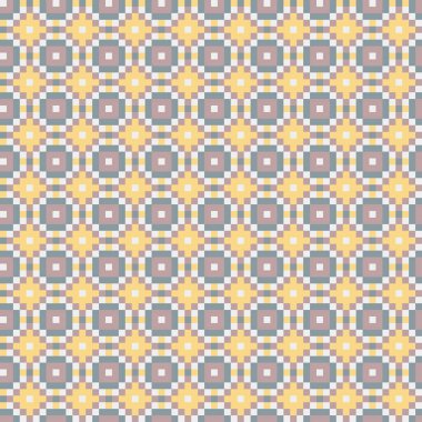 Soyut Geometrik Desen, üretken hesaplama sanatı, vektör illüstrasyonu  