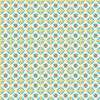 Soyut Geometrik Desen, üretken hesaplama sanatı, vektör illüstrasyonu  