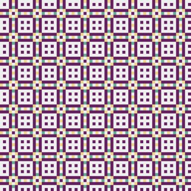 Soyut Geometrik Desen, üretken hesaplama sanatı, vektör illüstrasyonu  