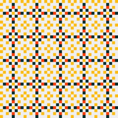 Soyut Geometrik Desen, üretken hesaplama sanatı, vektör illüstrasyonu  