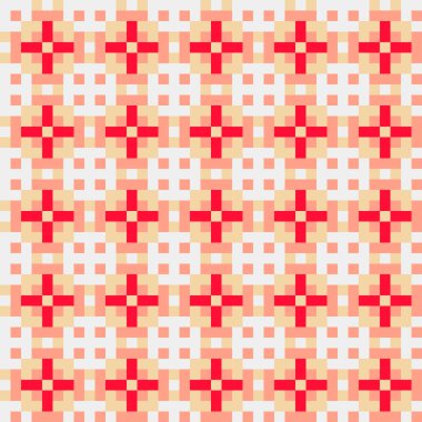 Soyut Geometrik Desen, üretken hesaplama sanatı, vektör illüstrasyonu  