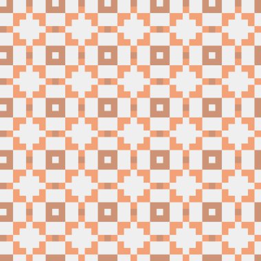 Soyut Geometrik Desen, üretken hesaplama sanatı, vektör illüstrasyonu  