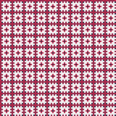 Soyut Geometrik Desen, üretken hesaplama sanatı, vektör illüstrasyonu  