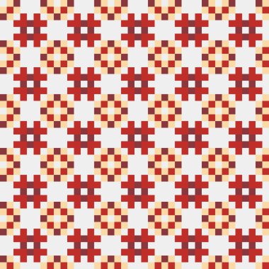 Soyut Geometrik Desen, üretken hesaplama sanatı, vektör illüstrasyonu