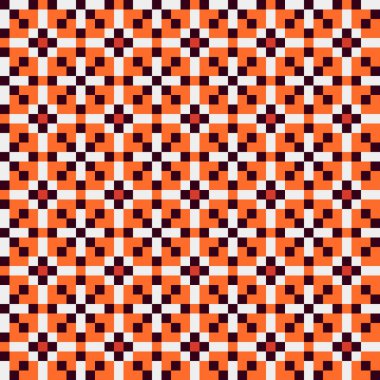 Soyut Geometrik Desen, üretken hesaplama sanatı, vektör illüstrasyonu  