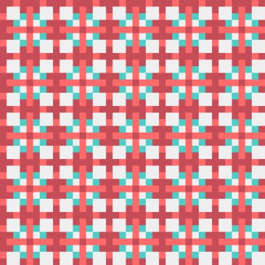 Soyut Geometrik Desen, üretken hesaplama sanatı, vektör illüstrasyonu  