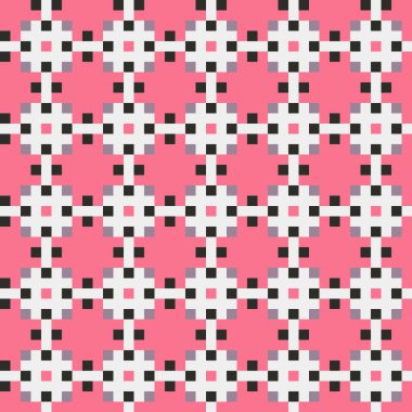 Soyut çapraz desenli üretken hesaplama sanatı çizimi