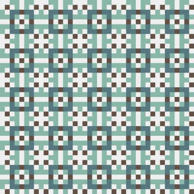 Soyut Geometrik Desen, üretken hesaplama sanatı, vektör illüstrasyonu  