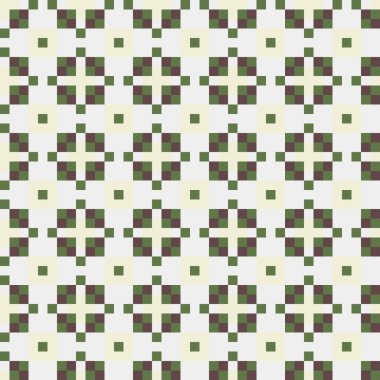 Soyut Geometrik Desen, üretken hesaplama sanatı, vektör illüstrasyonu  