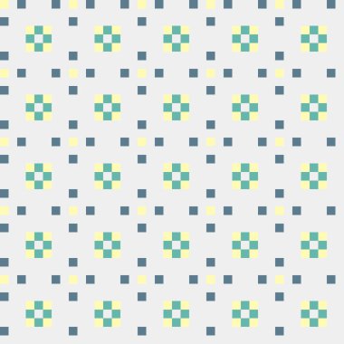 Soyut Geometrik Desen, üretken hesaplama sanatı, vektör illüstrasyonu  