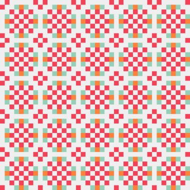 Soyut Geometrik Desen, üretken hesaplama sanatı, vektör illüstrasyonu  