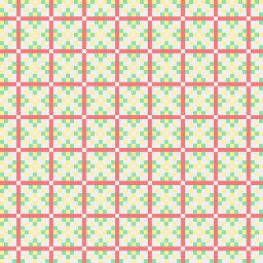 Soyut çapraz desenli üretken hesaplama sanatı çizimi 