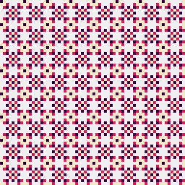 Soyut çapraz desenli üretken hesaplama sanatı çizimi