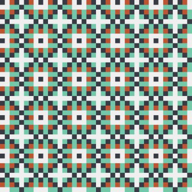 Soyut çapraz desenli üretken hesaplama sanatı çizimi 