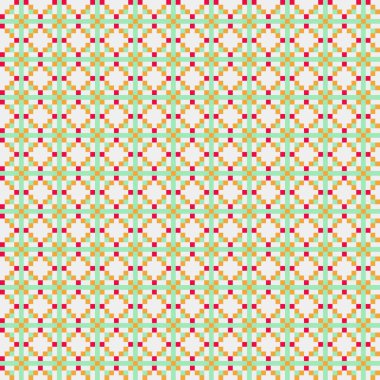 Soyut Geometrik Desen, üretken hesaplama sanatı çizimi