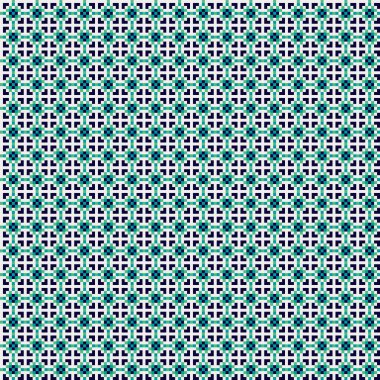 Soyut Geometrik Desen, üretken hesaplama sanatı çizimi