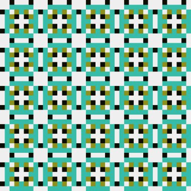 Soyut Geometrik Desen, üretken hesaplama sanatı çizimi