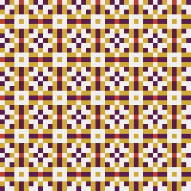 Soyut çapraz desenli üretken hesaplama sanatı çizimi