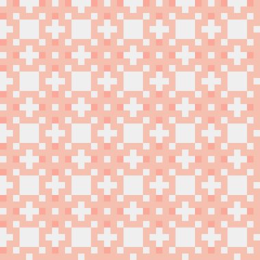 Soyut Geometrik Desen, üretken hesaplama sanatı, vektör illüstrasyonu  