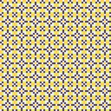 Soyut Geometrik Desen, üretken hesaplama sanatı, vektör illüstrasyonu  