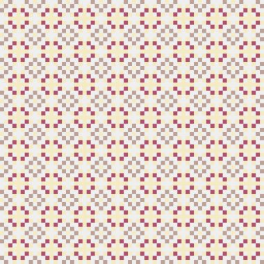 Soyut Geometrik Desen, üretken hesaplama sanatı, vektör illüstrasyonu  