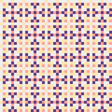 Soyut çapraz desen, üretken hesaplama sanatı, vektör illüstrasyonu 