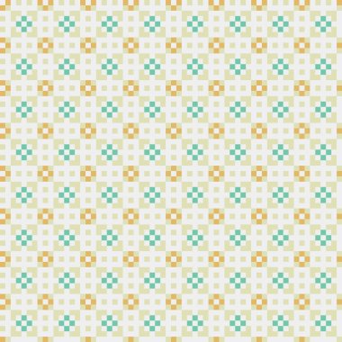 Soyut Geometrik Desen, üretken hesaplama sanatı, vektör illüstrasyonu  