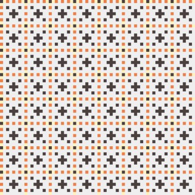 Soyut çapraz desen, üretken hesaplama sanatı, vektör illüstrasyonu 