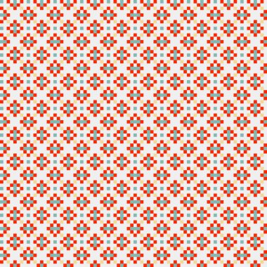 Soyut Geometrik Desen, üretken hesaplama sanatı, vektör illüstrasyonu  