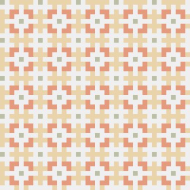 Soyut çapraz desen, üretken hesaplama sanatı, vektör illüstrasyonu 