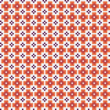 Soyut çapraz desenli üretken hesaplama sanatı çizimi