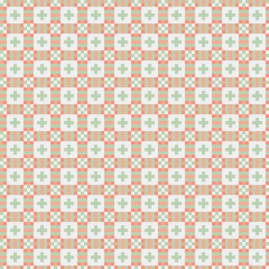 Soyut Geometrik Desen, üretken hesaplama sanatı, vektör illüstrasyonu  