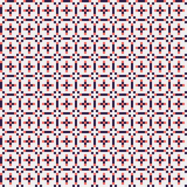 Soyut çapraz desen, üretken hesaplama sanatı, vektör illüstrasyonu 