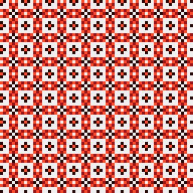 Soyut çapraz desen, üretken hesaplama sanatı, vektör illüstrasyonu 