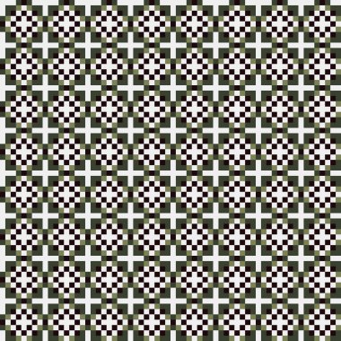 Soyut çapraz desenli üretken hesaplama sanatı çizimi 