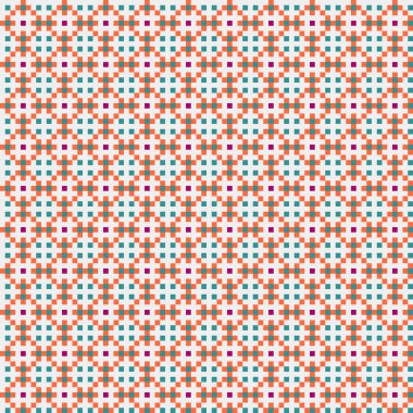 Soyut çapraz desen, üretken hesaplama sanatı, vektör illüstrasyonu 