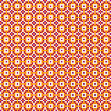 Soyut çapraz desen, üretken hesaplama sanatı, vektör illüstrasyonu 