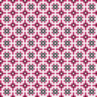 Soyut çapraz desen, üretken hesaplama sanatı, vektör illüstrasyonu 