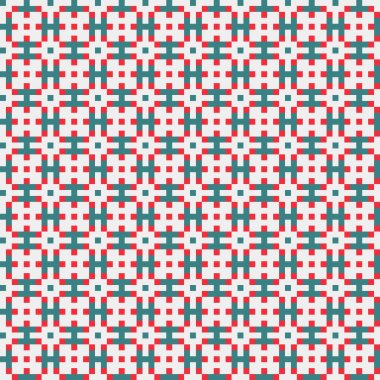 Soyut çapraz desen, üretken hesaplama sanatı, vektör illüstrasyonu 