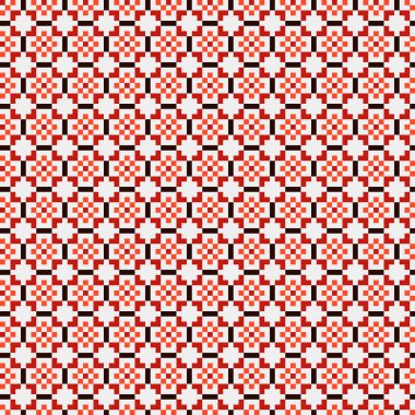 Soyut çapraz desen, üretken hesaplama sanatı, vektör illüstrasyonu 