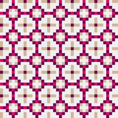 Soyut Geometrik Desen, üretken hesaplama sanatı çizimi