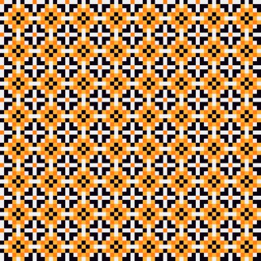 Soyut çapraz desenli üretken hesaplama sanatı çizimi 