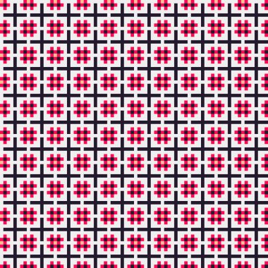 Soyut çapraz desenli üretken hesaplama sanatı çizimi