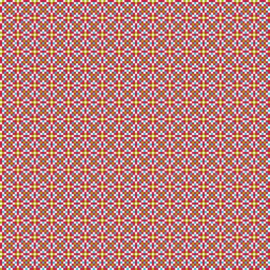 Soyut çapraz desenli üretken hesaplama sanatı çizimi