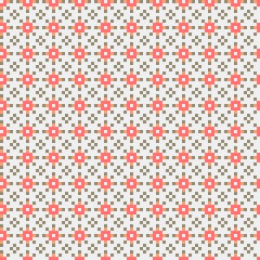 Soyut çapraz desen, üretken hesaplama sanatı, vektör illüstrasyonu 