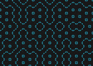 Soyut Geometrik Desen, üretken hesaplama sanatı çizimi