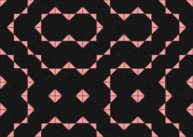 Soyut Geometrik Desen, üretken hesaplama sanatı çizimi