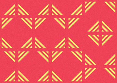 Soyut Geometrik Desen, üretken hesaplama sanatı çizimi