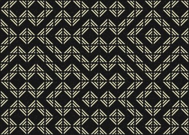 Soyut Geometrik Desen, üretken hesaplama sanatı çizimi